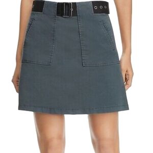 Kenneth Cole Urban Chic Belted Mini Skirt Green